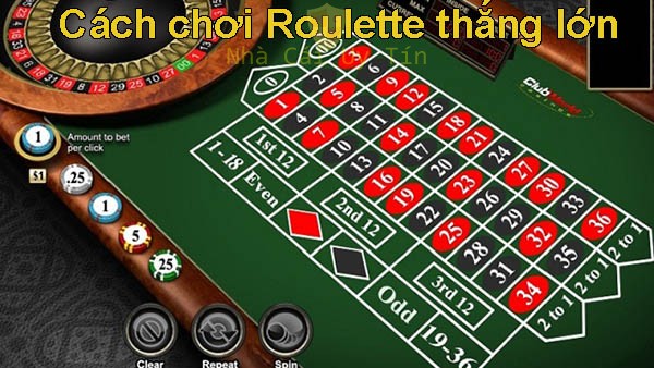 cách chơi roulette thắng