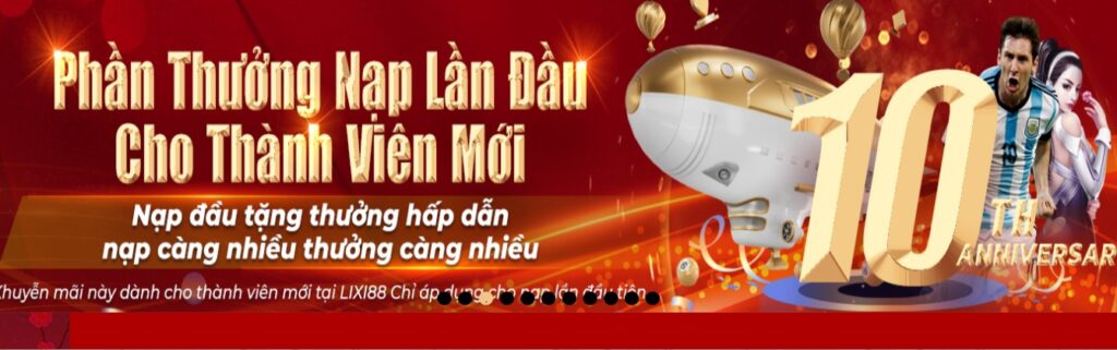 lixi baner phần thưởng nạp lần đầu